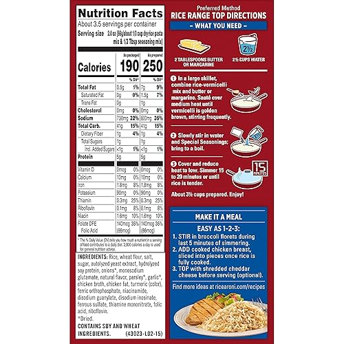 Miniatura 3 de Quaker Rice A Roni pollo cajas de 69 onzas paquete de 12