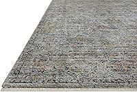 Vista 122 de Loloi Jean Stoffer Katherine Collection KES-02 Ocean/Coral 2'-7'' x 10'-0'', .25" Pile Height, Runner Rug