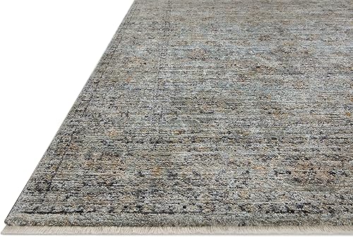 Miniatura 122 de Loloi Jean Stoffer Katherine Collection KES-02 Ocean/Coral 2'-7'' x 10'-0'', .25" Pile Height, Runner Rug