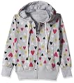 T2F Girls Cotton Hooded Neck Sweatshirt