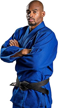 Ronin Judo Gi - Professional Made Martial Arts Uniform - Single Weave Blue Kimono - Perfect for Competition or Training