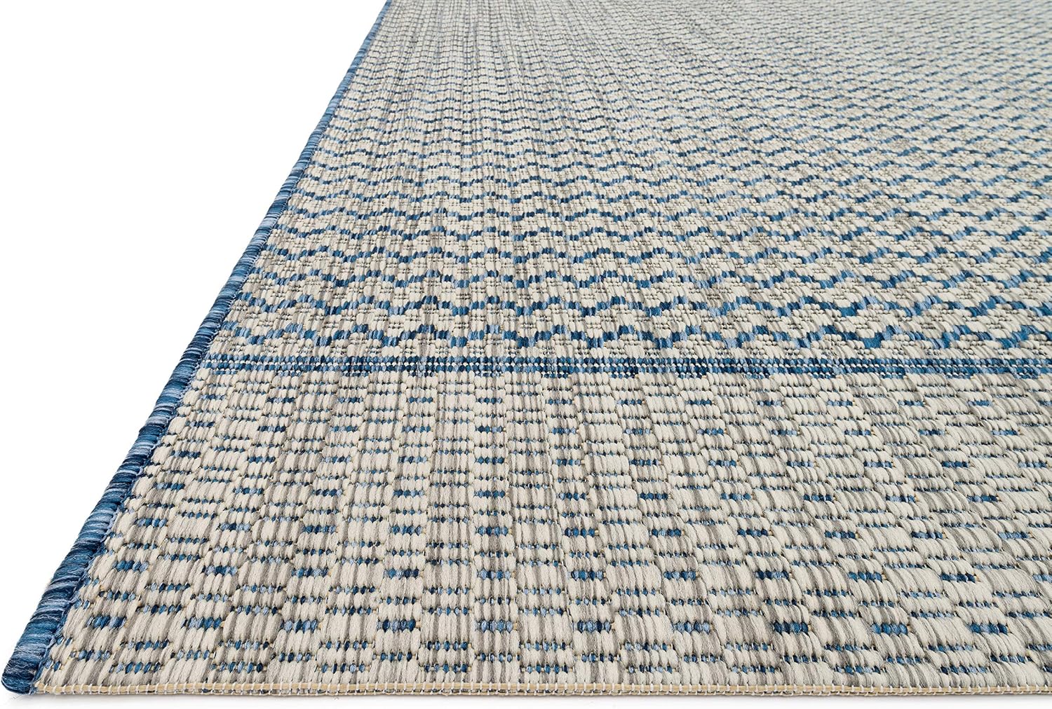 Loloi Isle Collection IE-03 Grey/Blue 9'-2" x 12'-1" Area Rug