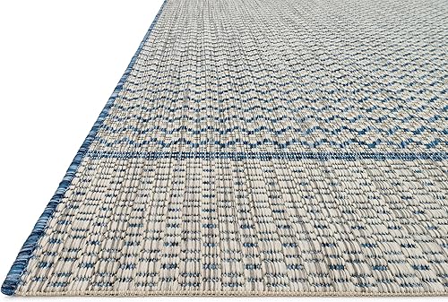 Miniatura 2 de Loloi Isle Collection IE-03 - Alfombra decorativa de 3 pies 11 pulgadas x 5 pies 10 pulgadas, grisazul