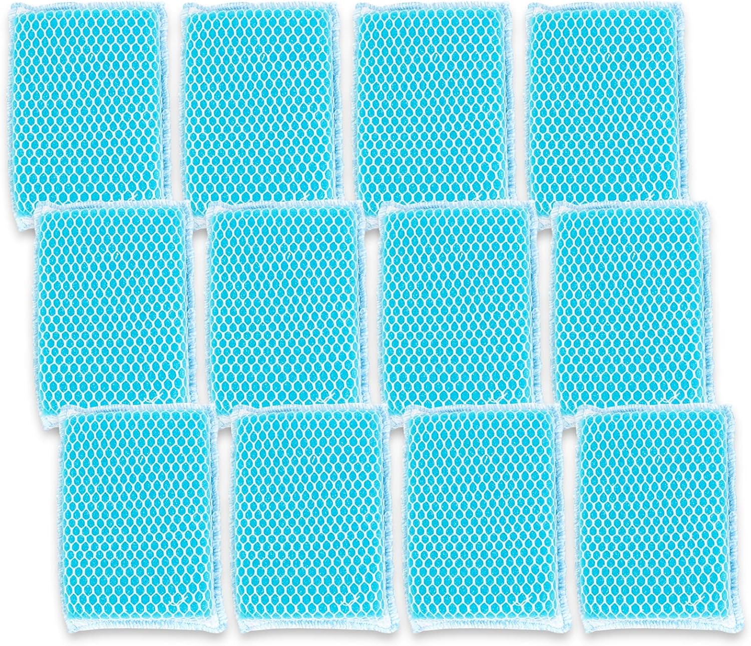 Butler Dawn Flip It Dual Sided Nylon Mesh and Cloth Kitchen Sponge, 6-Pack (12 Sponges)