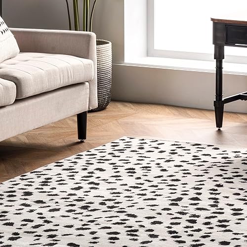 Miniatura 8 de nuLOOM Brooks - Alfombra con estampado de leopardo, 6 pies 7 pulgadas x 9 pies, beige