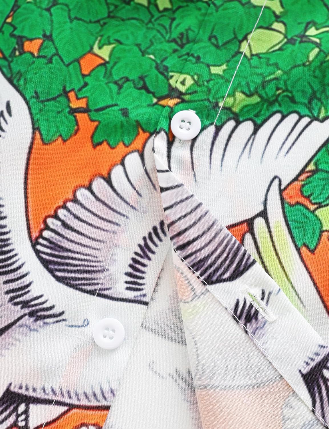 JOGAL Mens Tropical Hawaiian Shirt Short Sleeve Button Down Floral Print Casual Shirt Vacation Summer Beach Shirts - Image 2