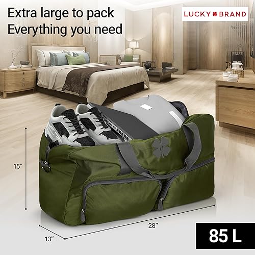 Miniatura 5 de Lucky - Bolsas de lona de viaje, bolsa de gimnasio, bolsa de viaje y bolsa de lona grande para hombres, bolsas plegables de fin de semana para