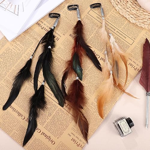 Miniatura 4 de Beaupretty Pinzas de pelo para mujer, 6 piezas, extensiones de cabello para mujer, extensiones de cabello hechas a mano con clip, pinzas decorativas