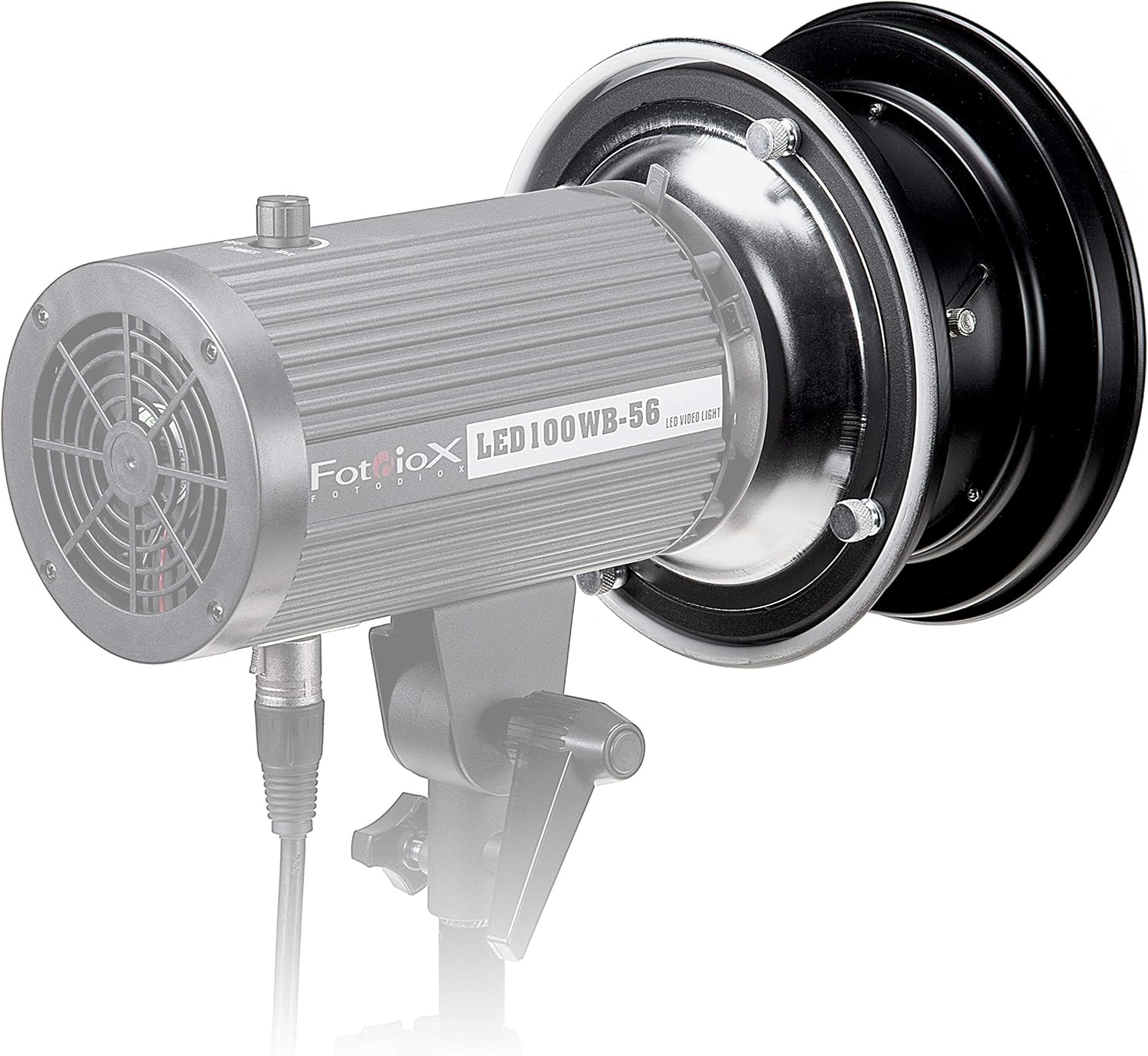 Fotodiox Fresnel Reflector/Focusing Lens for Monolight LEDs - Compatible with Ellinchrom Bayonet Lights (Ellinchrom (Prolinca, D-lite, Ranger RX), Calumet Genesis, Interfit)