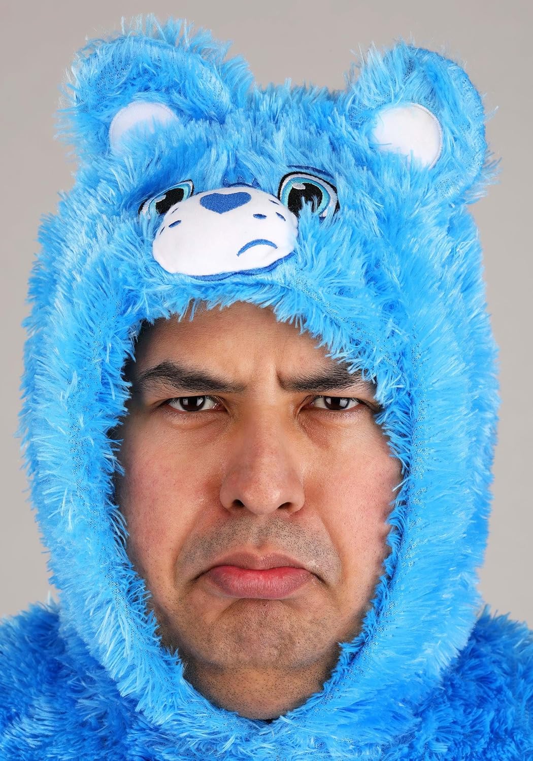 Adult Plus Size Care Bears Grumpy Bear Costume Onesie Suit