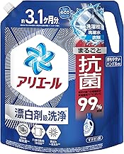 Ariel Laundry Detergent Liquid, Super Antibacterial Premium, Bleach-Level Cleaning, Fresh and Clean Scent, Refill, 2210g [Large Capacity]