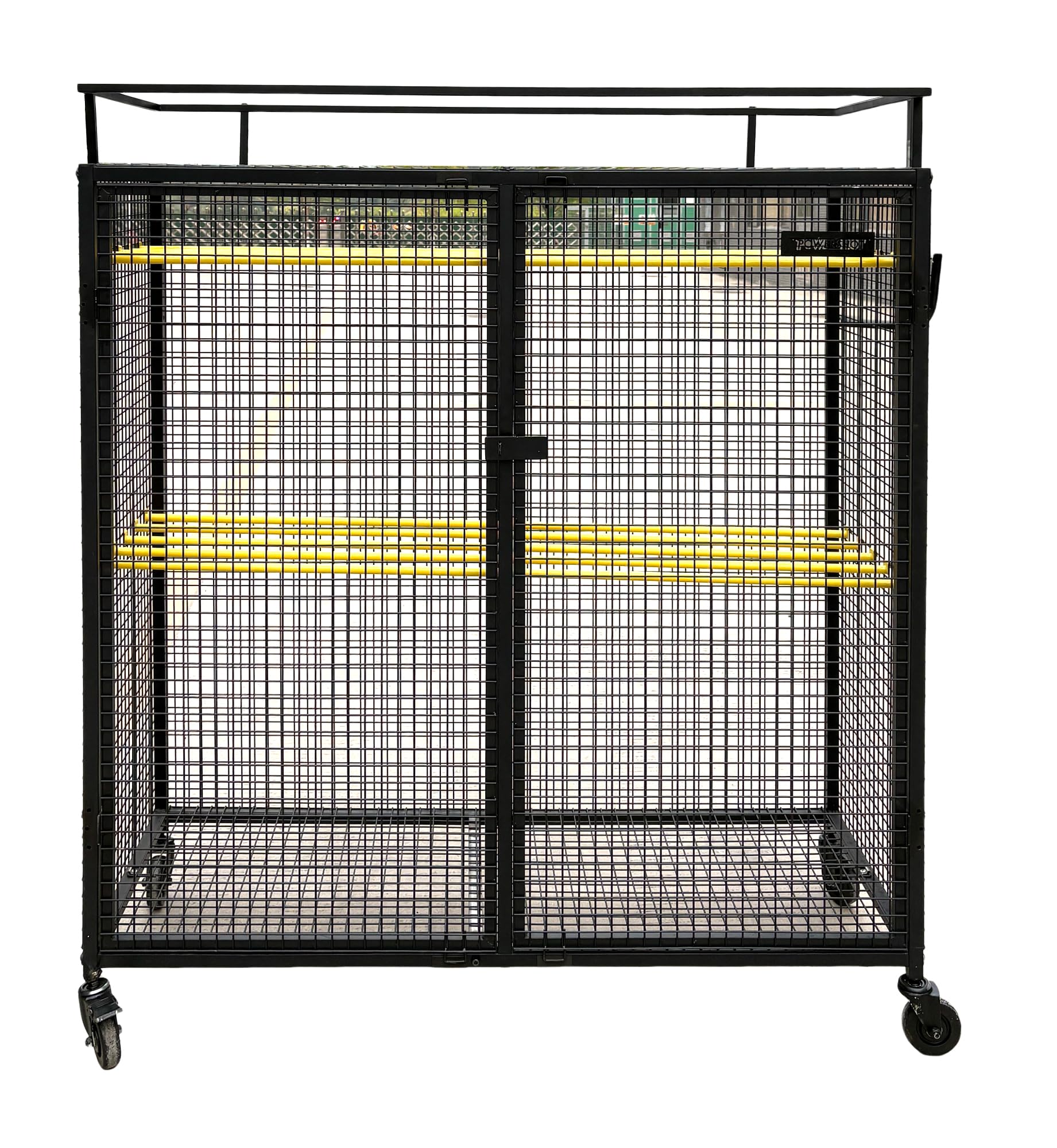 Ballwagen – Stabiler Aufbewahrungswagen für Bälle mit Rollen (1450 x 550 x 1550 mm)