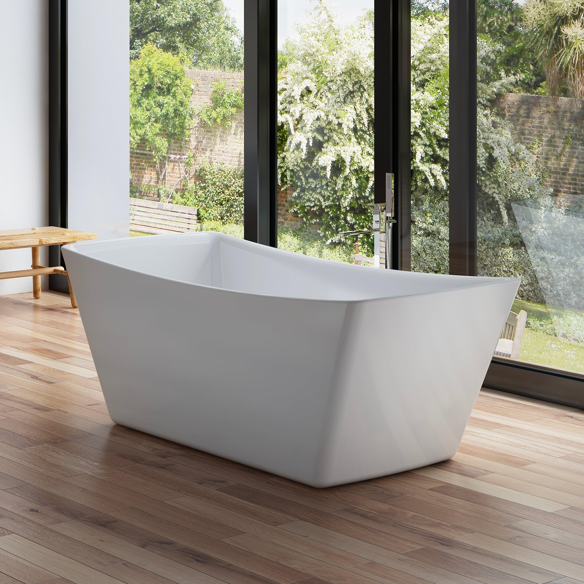 KIRA - Vasca freestanding rettangolare L 170 x l 75 cm, by SPALINA