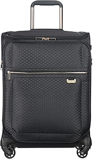 Uplite, Valigia Unisex, Spinner S Toppocket (55cm-41L), Nero (Black/Gold)