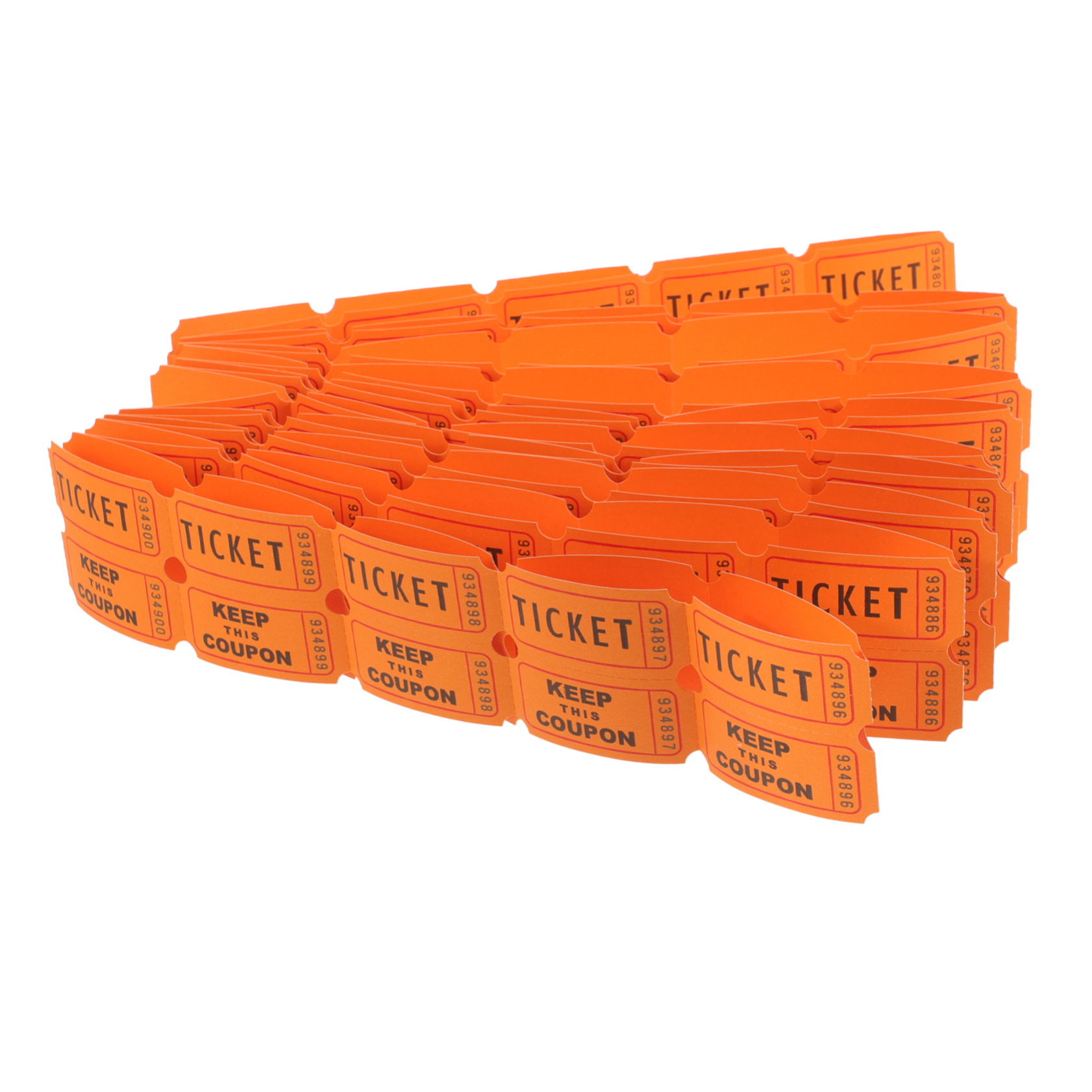 100 Billets De Tombola Numérotés Rouges - 5x2,5 Cm - Pour événements, Collectes De Fonds, Carnavals