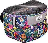 Remobia Hicol Kids Bike Basket - Durable Waterproof Front Handlebar Bag for Bikes, Scooters, Boys, Girls, Toddlers (Flower Design)