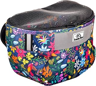 Remobia Hicol Kids Bike Basket - Durable Waterproof Front Handlebar Bag for Bikes, Scooters, Boys, Girls, Toddlers (Flower Design)