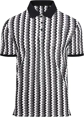 Alex Vando Mens Lace Polo Shirts Fashion Vibrant Short Sleeve Casual Shirts for Men