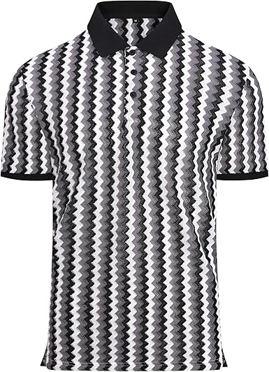Alex Vando Mens Lace Polo Shirts Fashion Vibrant Short Sleeve Casual Shirts for Men