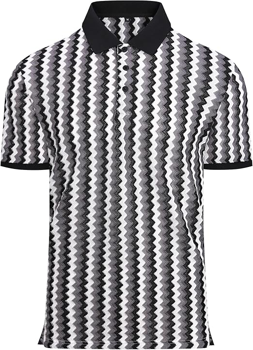 Alex Vando Mens Lace Polo Shirts Fashion Vibrant Short Sleeve Casual Shirts for Men