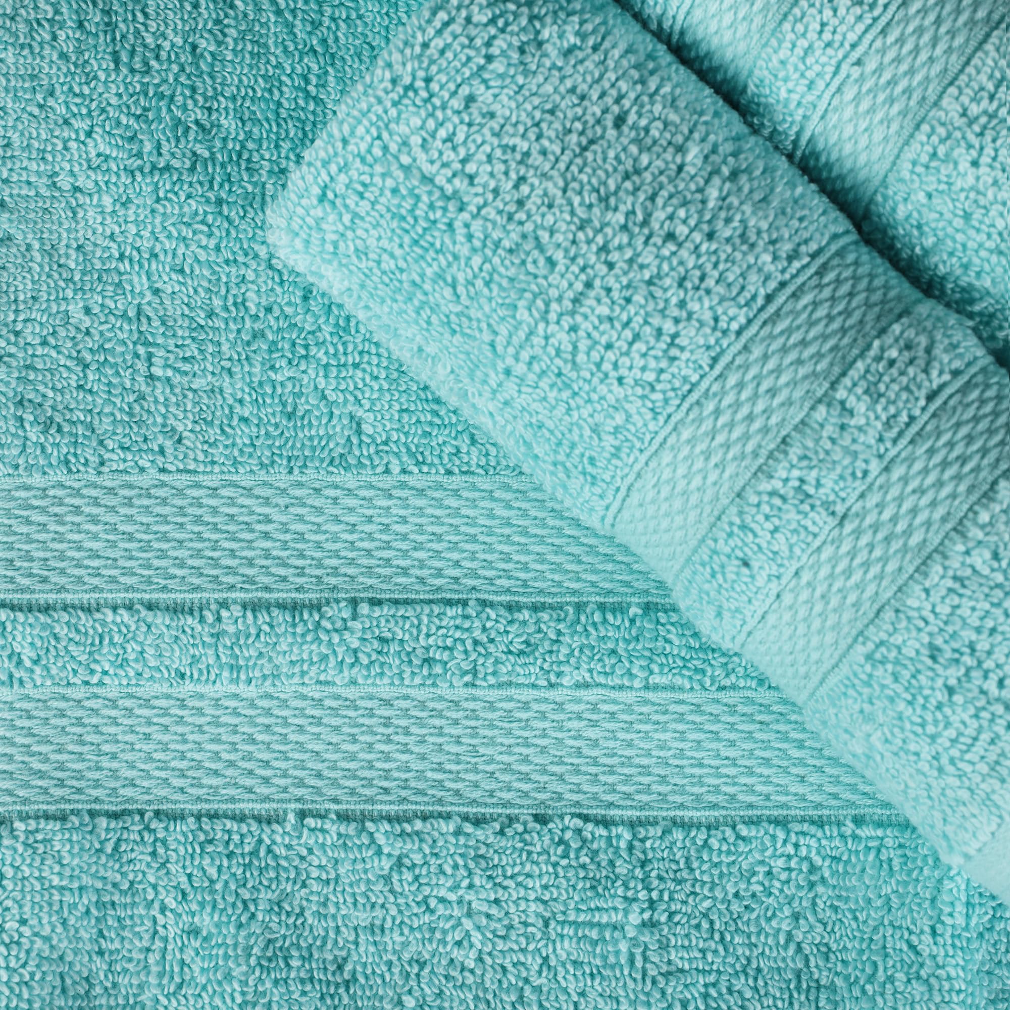 Superior Set di 2 asciugamani da bagno in cotone ultra morbido, perfetto per decorazioni da bagno, doccia, spa, palestra, camera degli ospiti, elementi essenziali per la casa, uso quotidiano, morbidi,