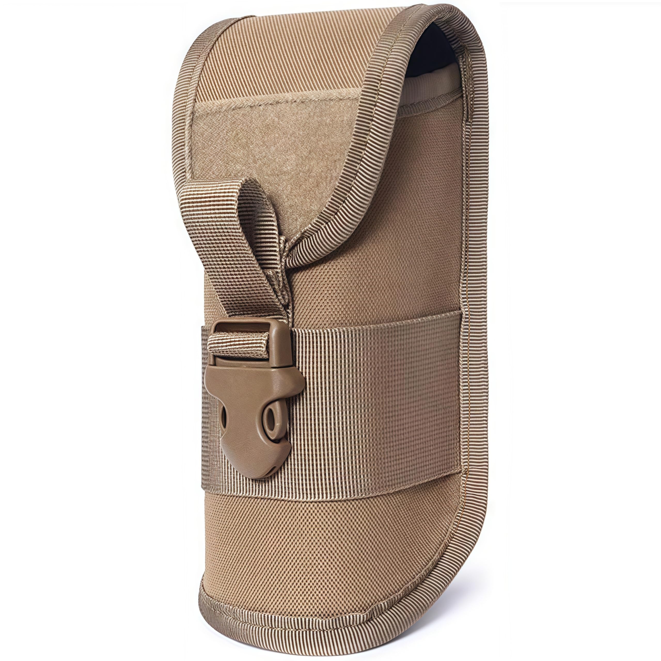 ACEXIER MOLLE Glasses Pouch Outdoor Durable Tactical Pouch Sunglasses Case Army Style Flashlight Pouch with Buckle, Khaki