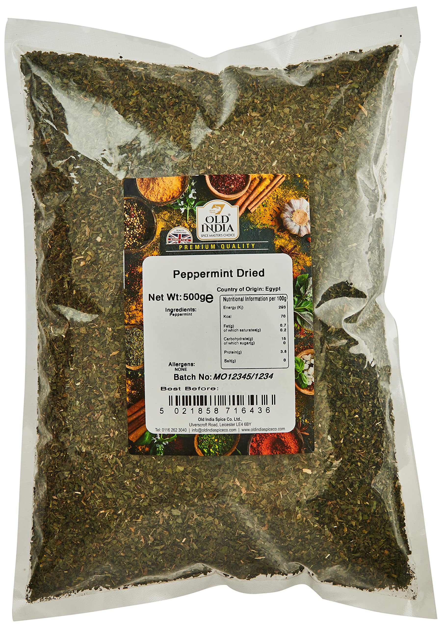 Old India Peppermint Dried 500 g