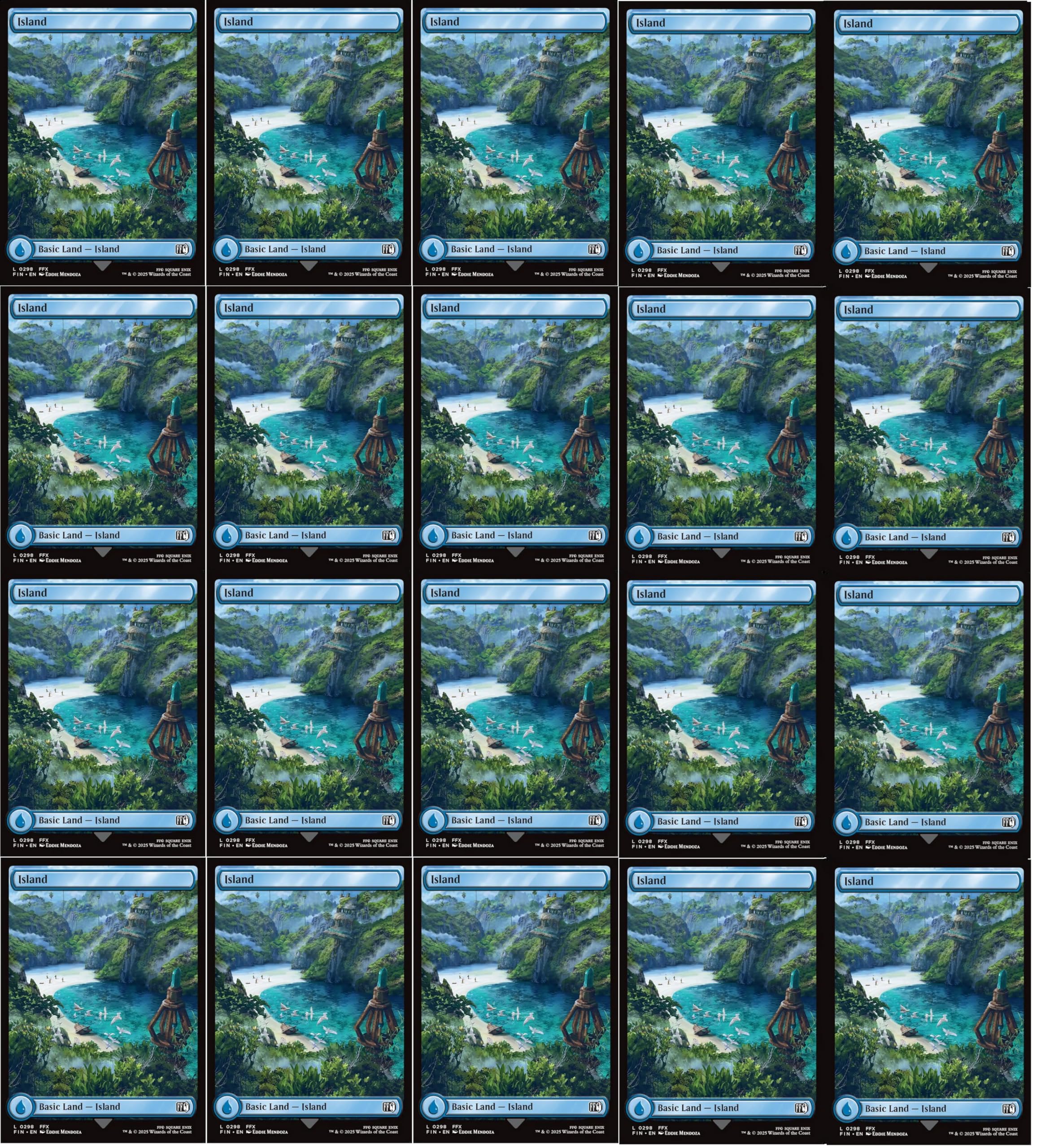 final fantasy mtg full art lands Amazon.com: 10x Magic The Gathering Final Fantasy Surge FOIL Full Art Lands  - MTG