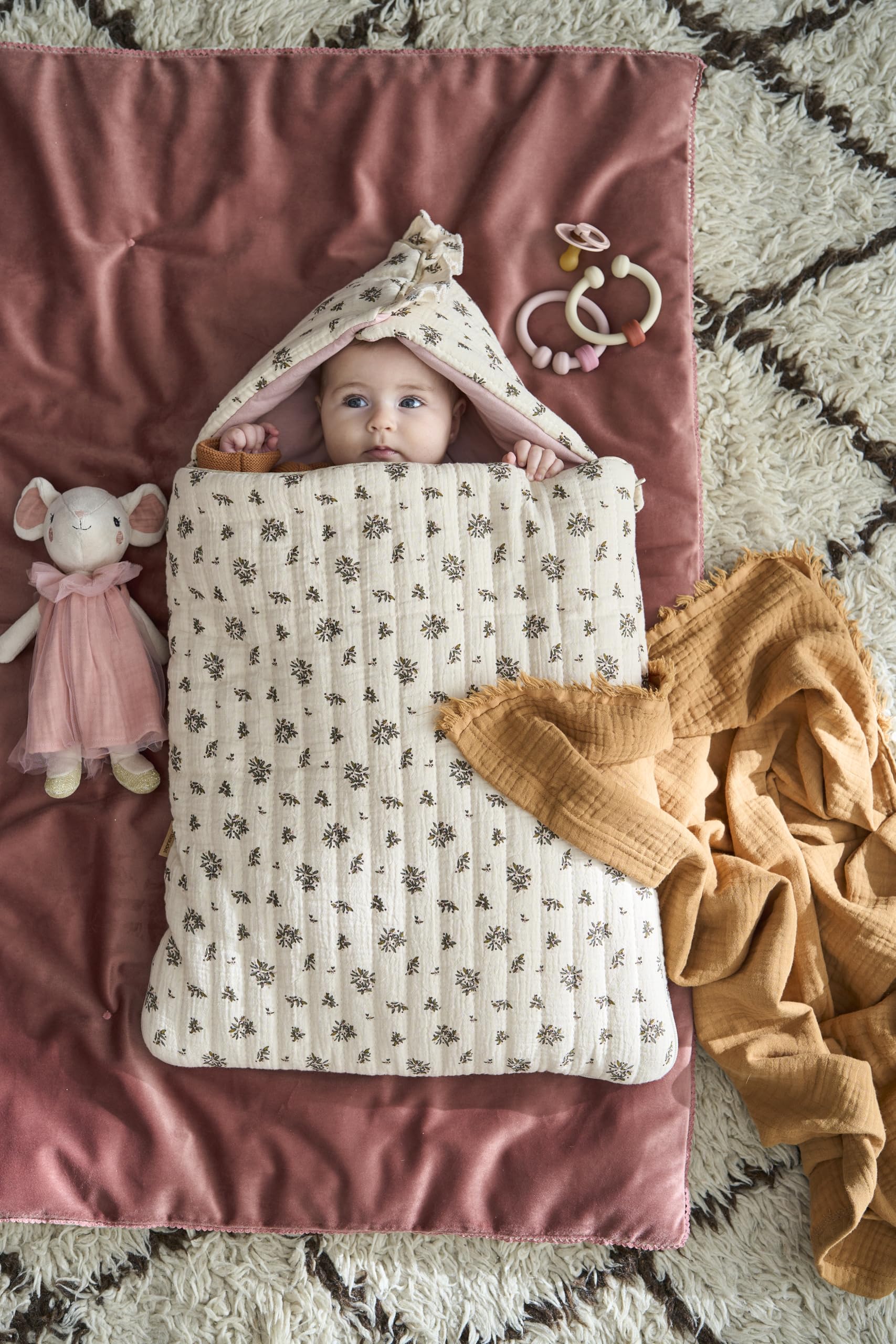 VERTBAUDET Nid d'ange Enveloppant en Coton TU