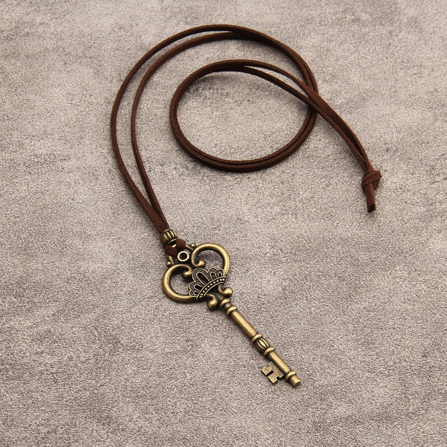 GelConnie Wooden Necklaces for Women Gold Leather Necklace Long Boho Layered Necklace Silver Hippie Choker Necklace Bohemian Jewelry for Women - Image 5