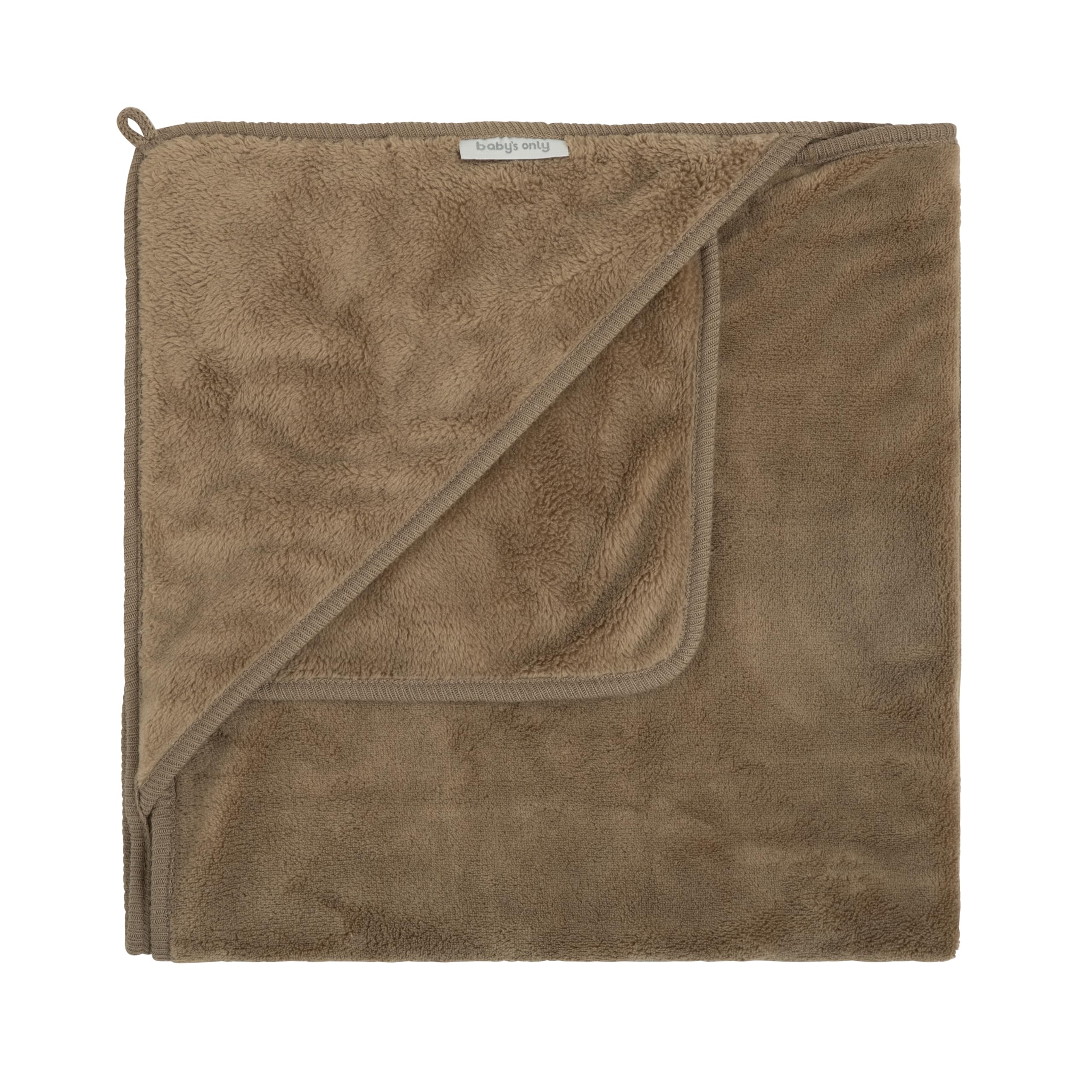 Baby's Only - Hooded baby blanket Cozy - Clay - 75x75 cm โ image 1