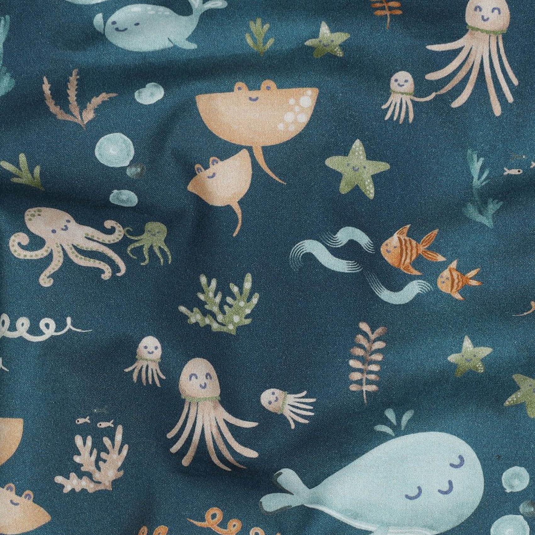 VmG-Store 1 m Cotton Fabric for Sewing 100% Cotton Sewing Fabric No Sold by the Metre Children's Fabric (Wale Bc003) - Image 2