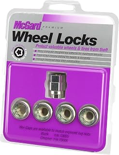 McGard 24012 Cone Seat Wheel Locks M12x1.5 - Silver Set of 4, Under Hub Cap Theft Protection