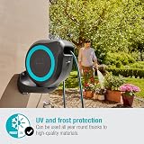Gardena Wall-Mounted Hose Box Rollup M 20 m: Flexible Watering for Medium-Sized Gardens, Swivel Hose Reel, with wall Bracket, System Parts and Nozzle, Including 20 m Gardena Hose (18610-20) - 6