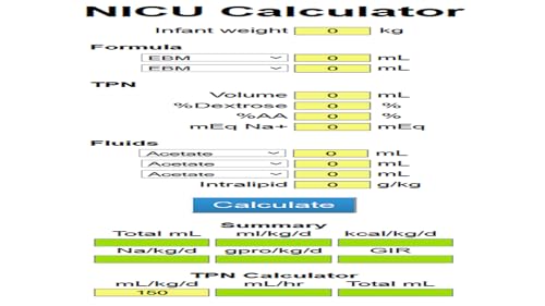 NICU Calculator 2024