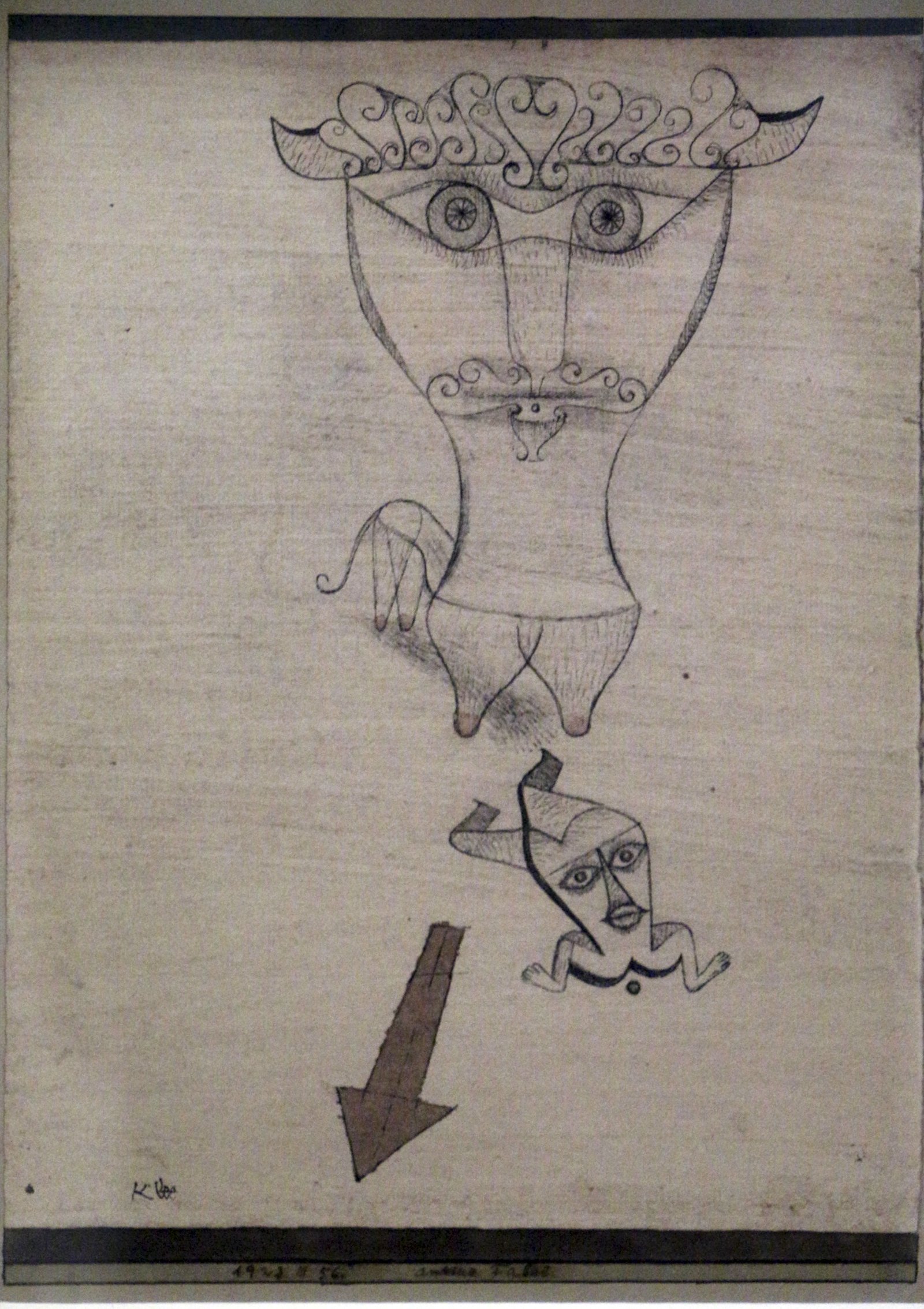 Cuadro de Paul Klee favola antica 1923 en impresión mate de archivo premium