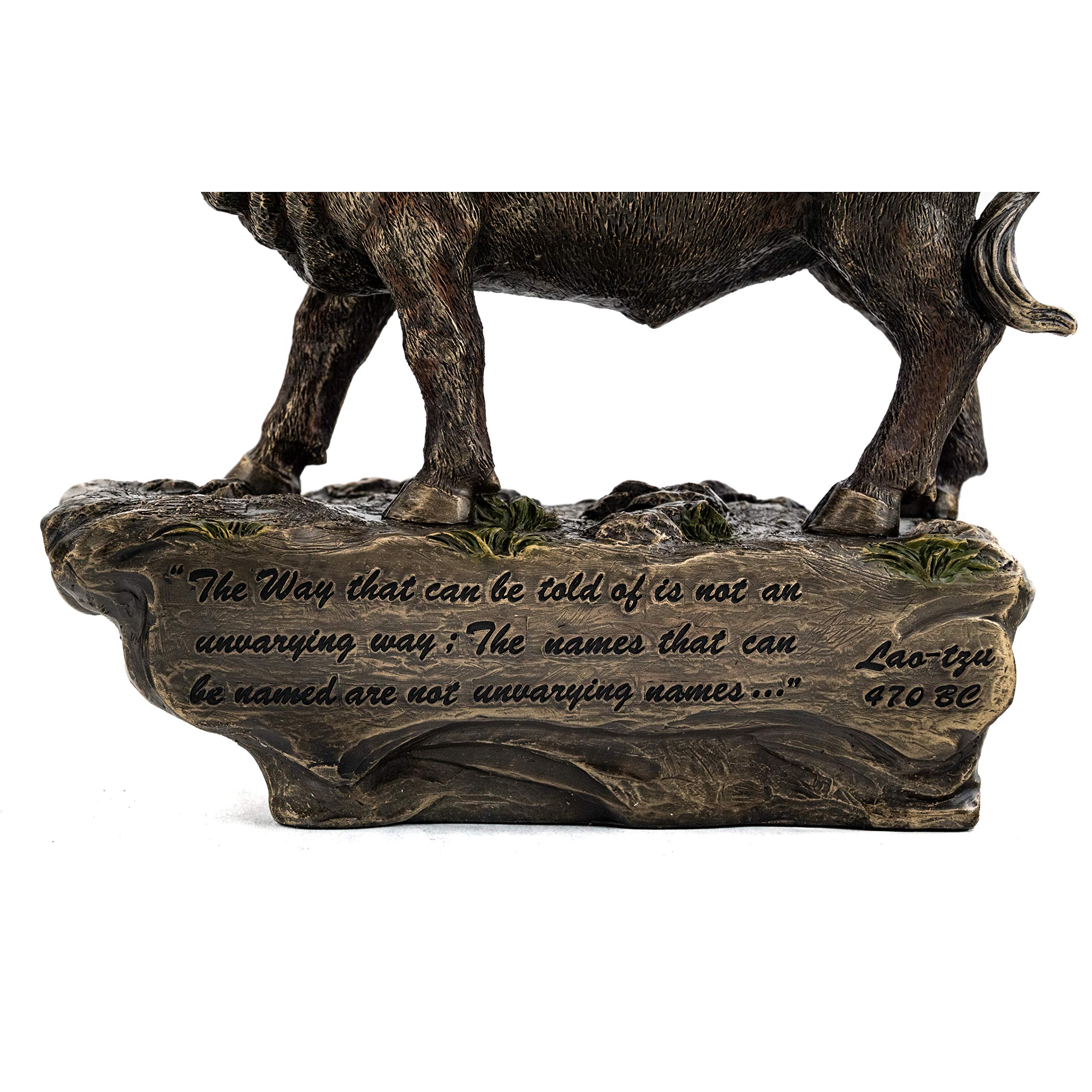 Top Collection Laozi Statue - Chinese Philosopher and Author Taishang Laojun One of the Three Pure Ones Sculpture in Cold Cast Bronze-10-Inch Lao Tzu Figurine product thumbnail 7