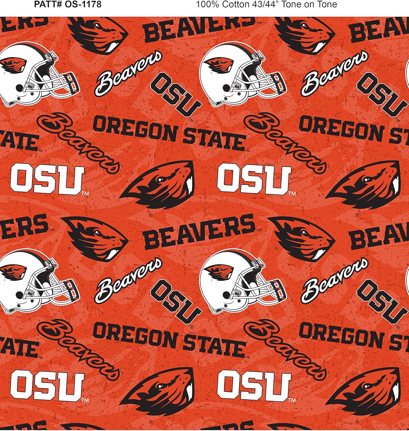 Amazon Com Oregon State University Cotton Fabric With New Tone On Tone Design Newest Pattern