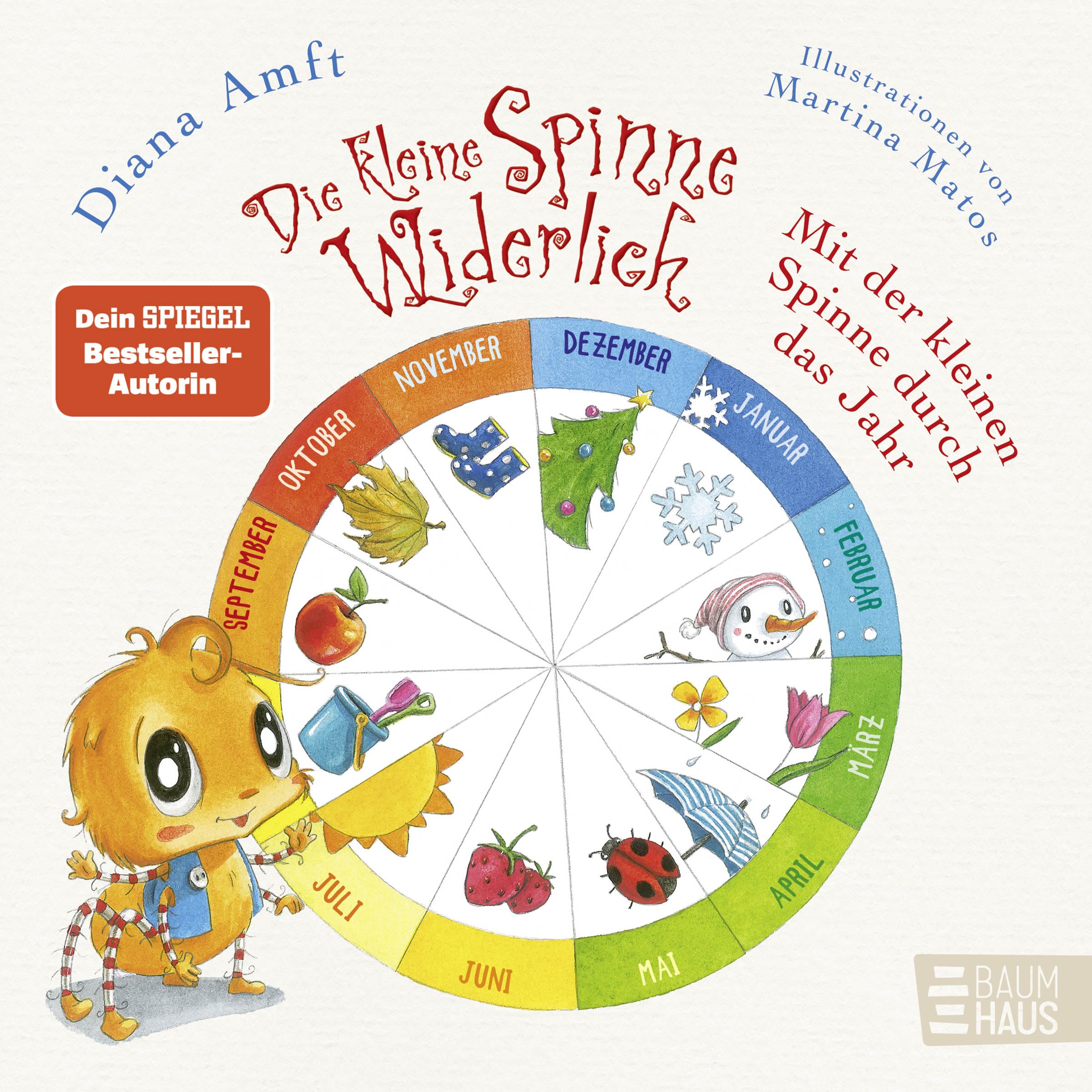 Die kleine Spinne Widerlich – Mit der kleinen Spinne durch das Jahr: Ein liebevolles Pappbilderbuch mit einem Reim und einem Rätsel auf jeder Seite - ... Zuhörer:innen zeigen, was sie schon wissen!