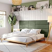 Vista 411 de Jaxx Panelist - Cabecero acolchado moderno, juego de 4 paneles para montar en la pared (cada uno de 11.25 x 38 pulgadas), tamaño King