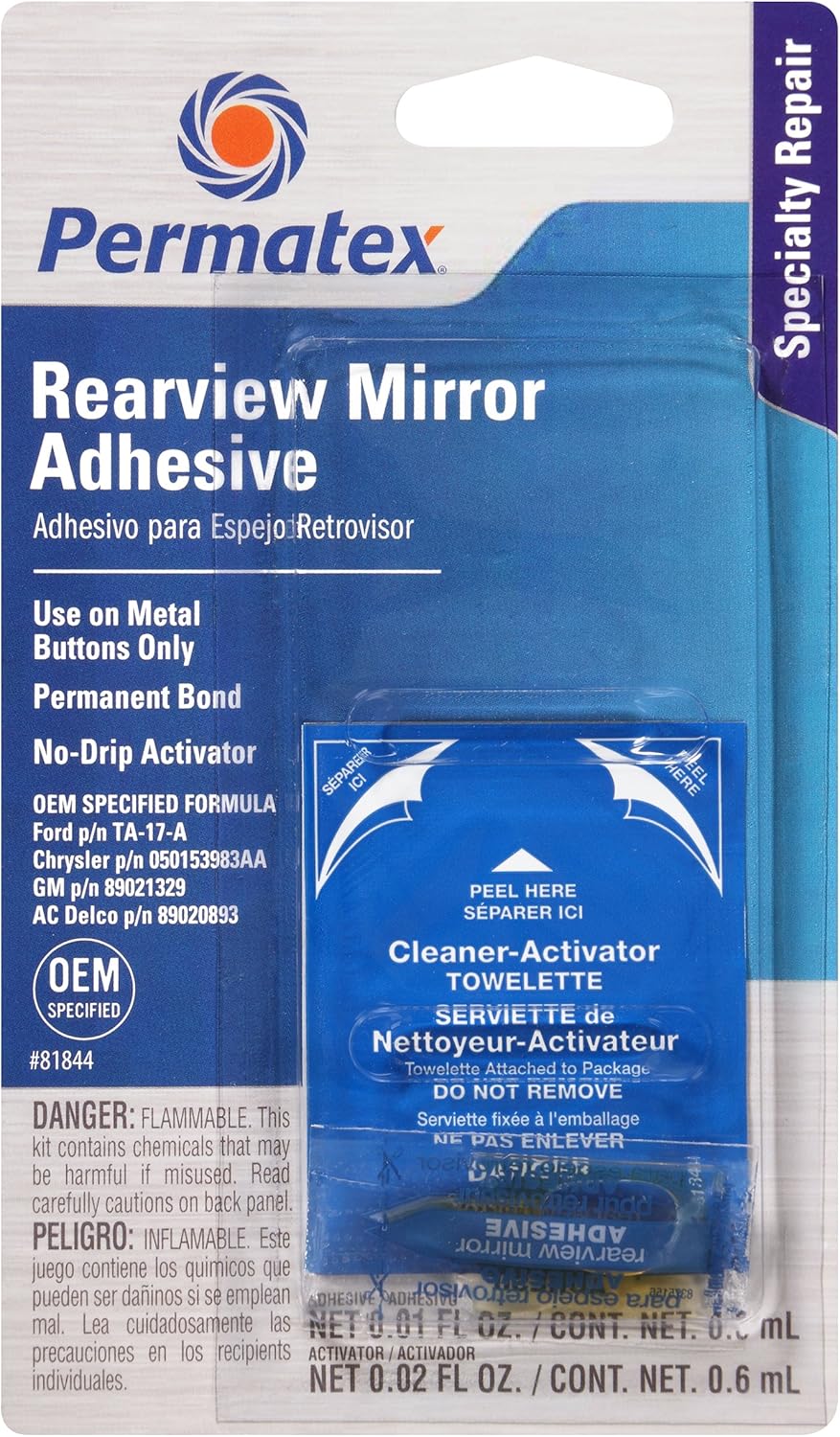 Permatex 8184412PK Professional Strength Rearview Mirror