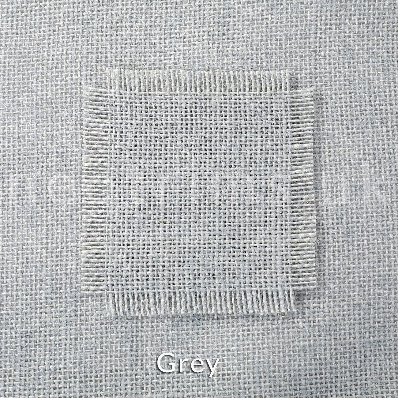 Dyed Jute Hessian Fabric,7 Colours,60 inch Extra Wide Cloth Burlap Material Upholstery,Table Runners Weddings Décor, Natural + 6 Colours. 10 Ounce, Neotrims UK. [Grey, 5 Meters]