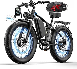Qianchice 8000W Peak Dual Motor Electric Bike for Adults-Women-Men