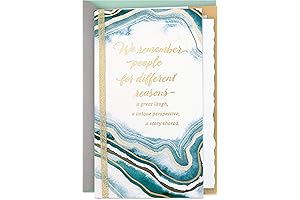 Hallmark Sympathy Card (Gold Foil Agate) - A Sincere Message of Comfort...