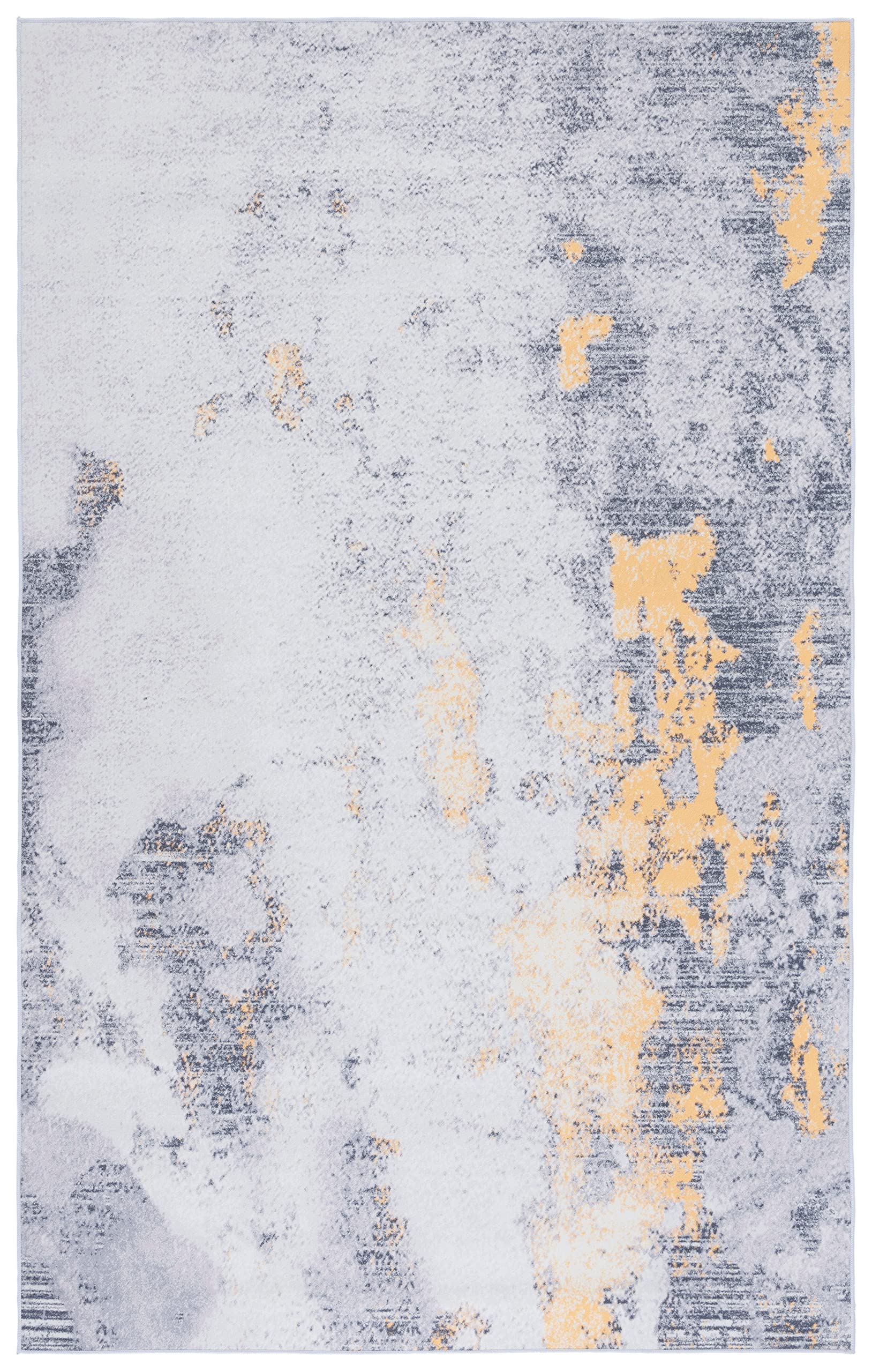 Tapis abstrait lavable machine antidérapant zone fort passage Tacoma