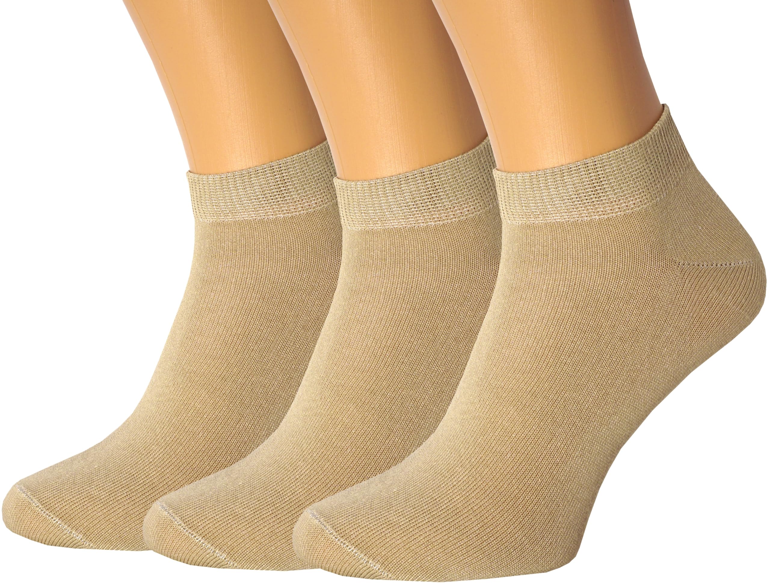 RONDO 3 Pack Unisex Thin Cotton Ankle Socks Dry Fit Low Cut Running Socks