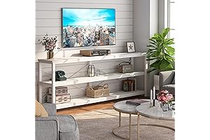 Tribesigns 71" Extra Long Console Table for Entryway, Narrow Sofa Table with...