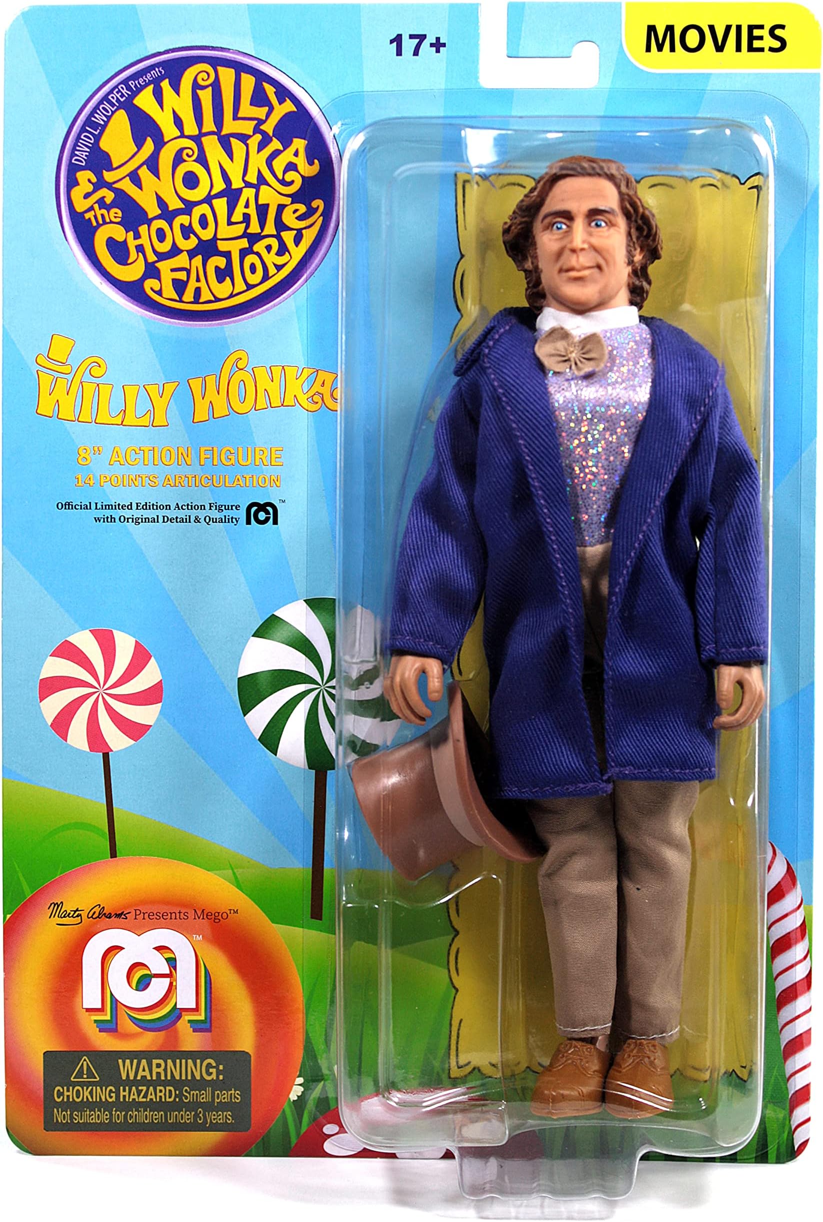 Mego Willy Wonka & The Chocolate Factory: Willy Wonka 8" Action Figure Multicolor