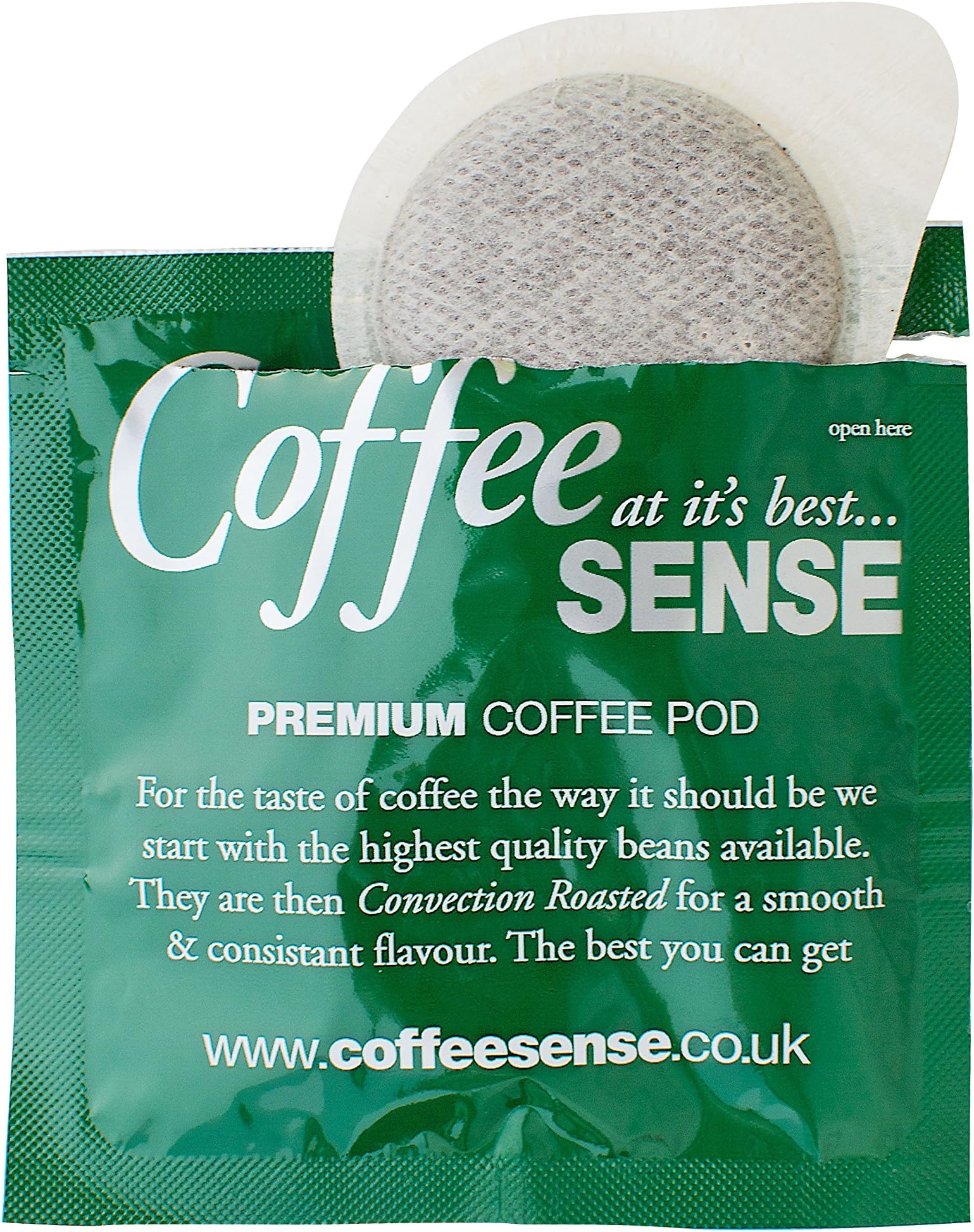 Coffee Sense Medium Roast ESE 44mm Coffee Pods, Pack of 50, Colombian Supremo, Espresso Machine, 50 Count