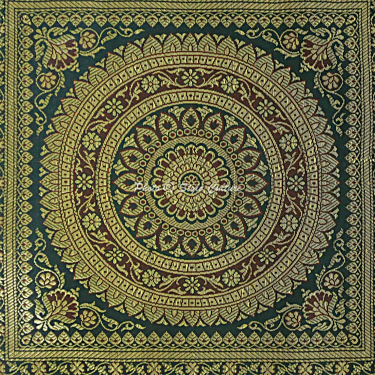 Stylo Culture Bohémien Fodere Per Cuscini 30x30 cm Piccola Decorazione Per La Casa Poltrona Elefante Jacquard Turchese Quadrato Cerniera 12x12 pollici Federe Per Cuscino Camera Da Letto - 5 pezzi